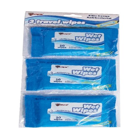 DIAMOND VISIONS Max Force Health and Beauty Wet Travel Wipes , 3PK 01-1011